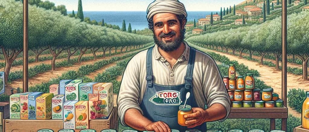 vibrant packaging of baby fruit puree in soft pastel shades on a clean background