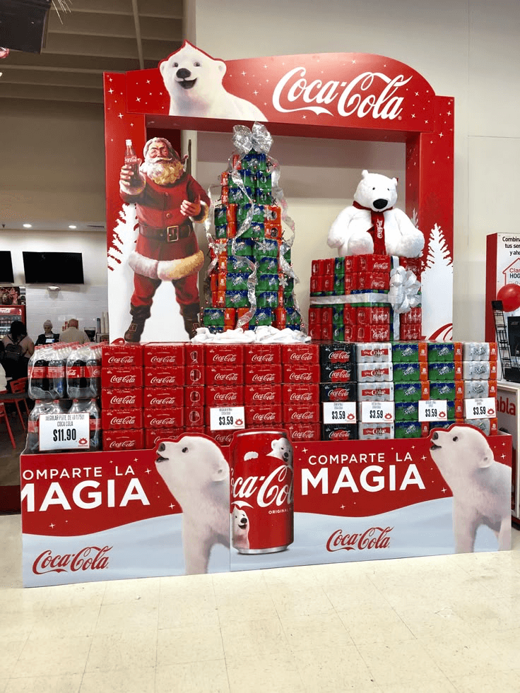 Coca-Cola Holiday Share a Coke Festive Endcap